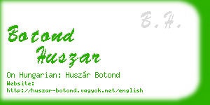 botond huszar business card